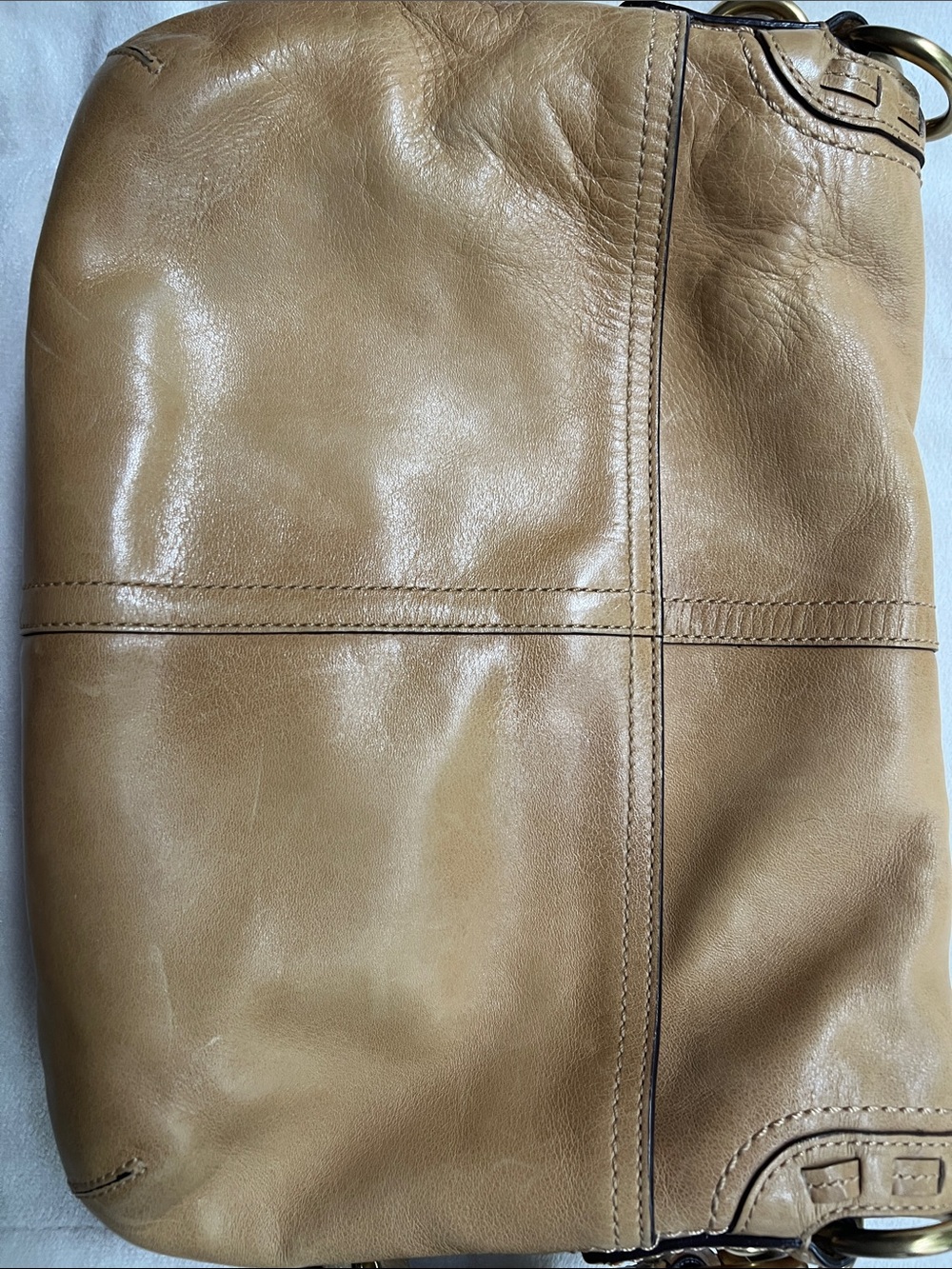 Coach Legacy Soho Buckle Flap Woven Leather Shoulder Bag in Burnished Leather - Picture 4 of 8